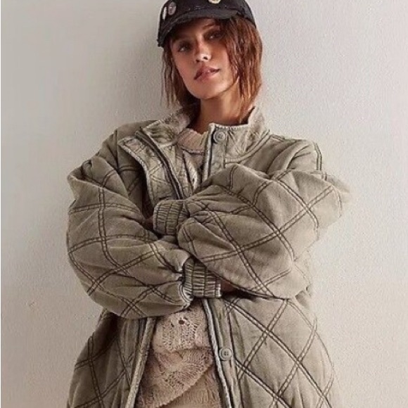 Free People Juno Quilted Jacket❤️ NWOT - Picture 4 of 15